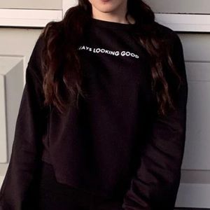 Zara black crew neck